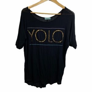 Workshop YOLO Tee Black Lightweight T-Shirt